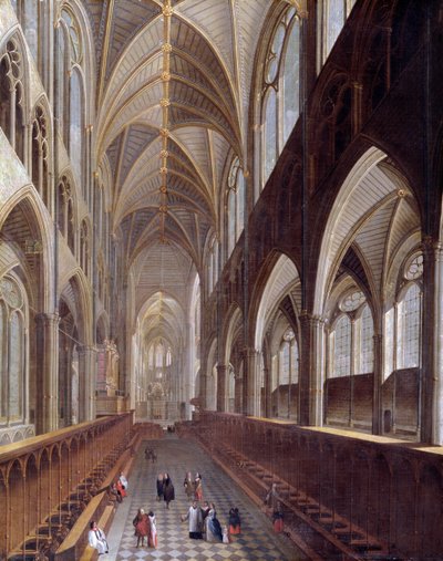 The Interior of Westminster Abbey by English School